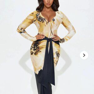 Cute tie waist dress